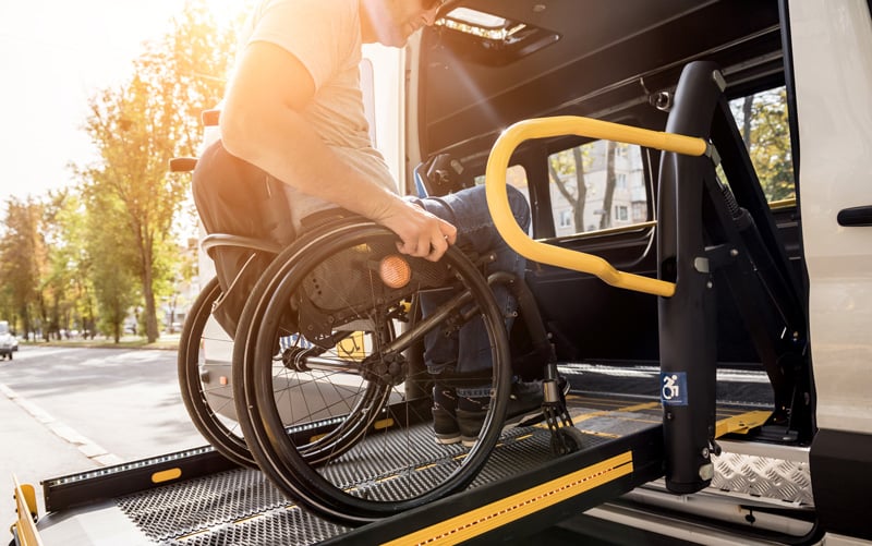 Ein Taxi für Rollstuhlfahrer
